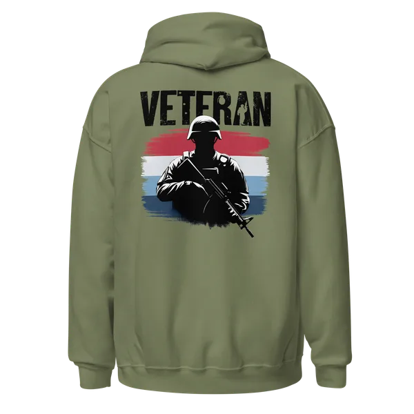 Veteran hoodie in military green